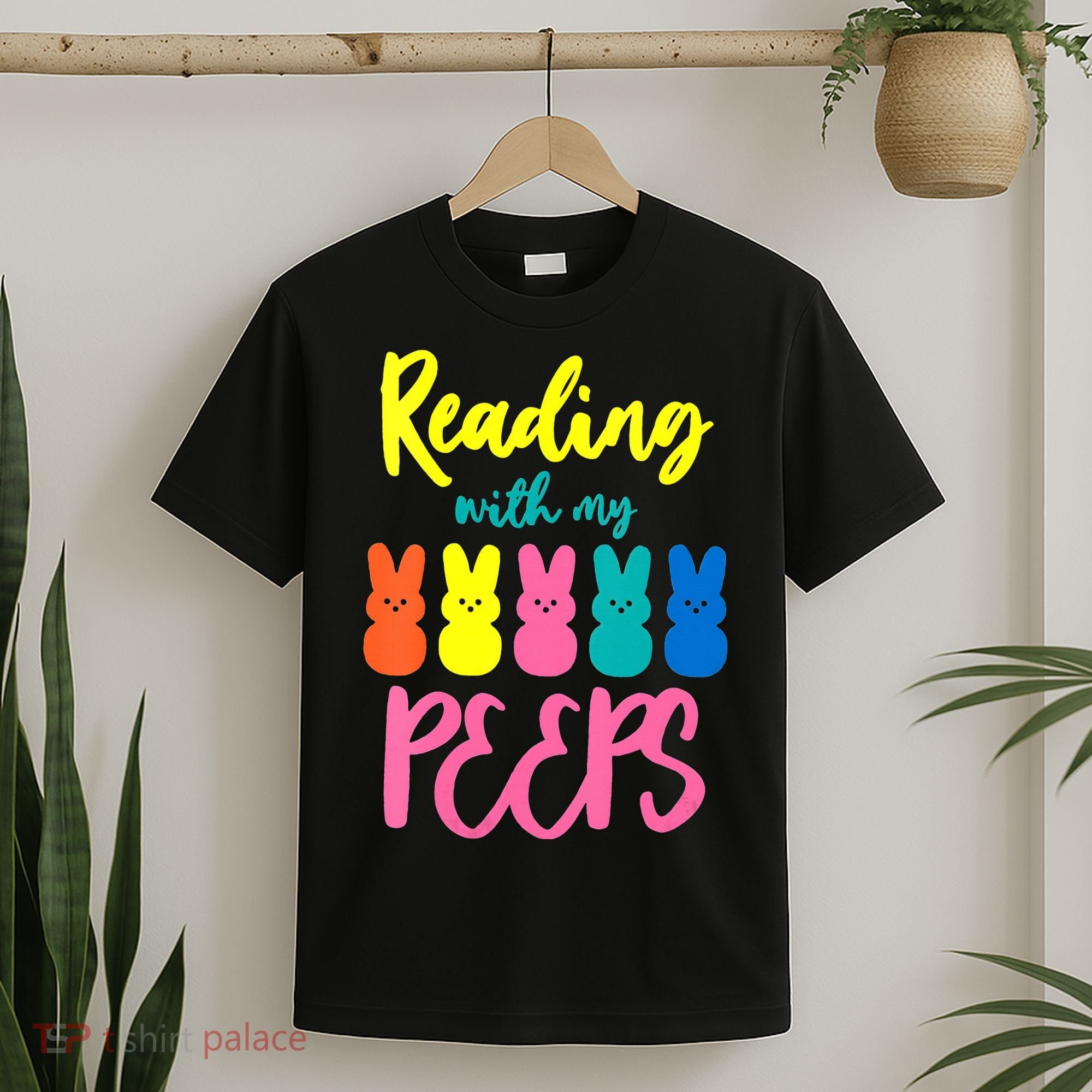 Reading With My Peeps Gift for Teacher or Reader T-Shirt