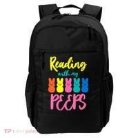 Reading With My Peeps Gift for Teacher or Reader Backpack thumb 0