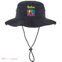 Reading With My Peeps Gift for Teacher or Reader Bucket Hat thumb 0