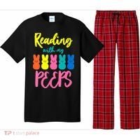 Reading With My Peeps Gift for Teacher or Reader Pajama Set thumb 0