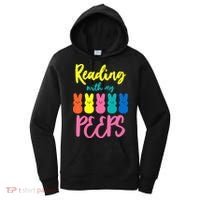 Reading With My Peeps Gift for Teacher or Reader Women's Hoodie thumb 0