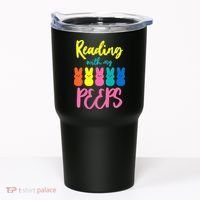Reading With My Peeps Gift for Teacher or Reader Tumbler thumb 0