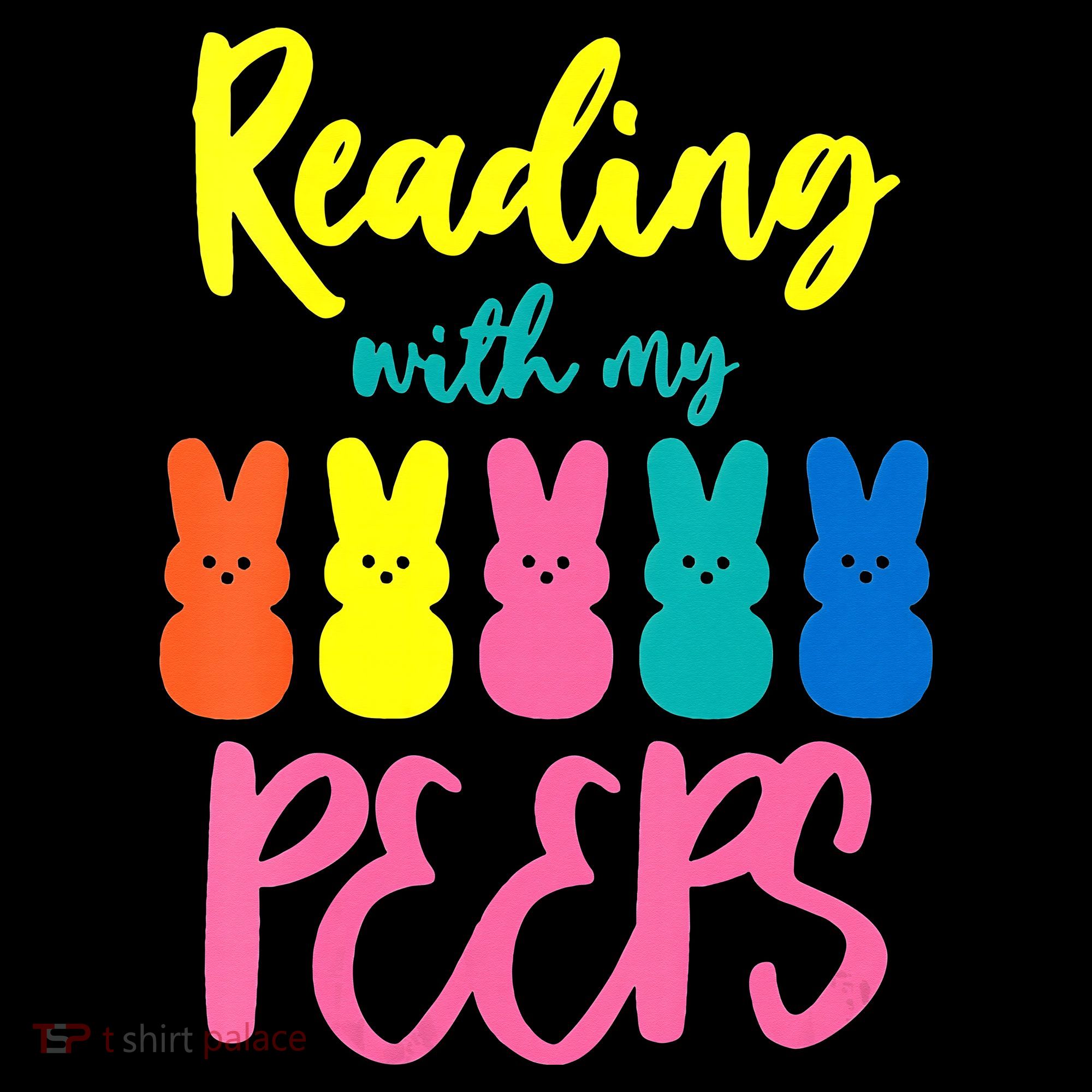 Reading With My Peeps Gift for Teacher or Reader Kids Long Sleeve Shirt