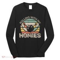 Rolling With My Homies Retro Bowling Bowler Team Funny Long Sleeve Shirt thumb 0