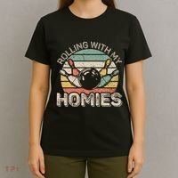 Rolling With My Homies Retro Bowling Bowler Team Funny T-Shirt thumb 4
