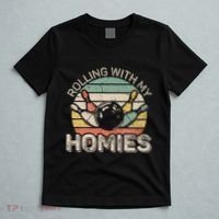 Rolling With My Homies Retro Bowling Bowler Team Funny T-Shirt thumb 5