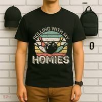 Rolling With My Homies Retro Bowling Bowler Team Funny T-Shirt thumb 6