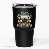 Rolling With My Homies Retro Bowling Bowler Team Funny Tumbler thumb 0