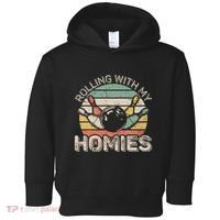 Rolling With My Homies Retro Bowling Bowler Team Funny Toddler Hoodie thumb 0