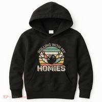 Rolling With My Homies Retro Bowling Bowler Team Funny Kids Hoodie thumb 0