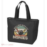 Rolling With My Homies Retro Bowling Bowler Team Funny Tote Bag thumb 3