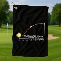 Rules Were Made To Be Broken Golf Towel thumb 1