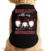 Rollin With My Gnomies Roll For Initiative Christmas Gnomes Gift Doggie Tank thumb 0
