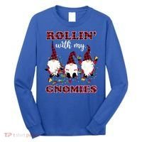 Rollin With My Gnomies Roll For Initiative Christmas Gnomes Gift Long Sleeve Shirt thumb 0
