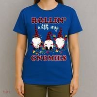 Rollin With My Gnomies Roll For Initiative Christmas Gnomes Gift T-Shirt thumb 4