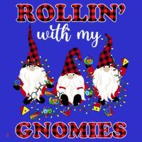 Rollin With My Gnomies Roll For Initiative Christmas Gnomes Gift Women's Tank Top thumb 5