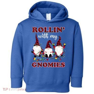 Rollin With My Gnomies Roll For Initiative Christmas Gnomes Gift Toddler Hoodie