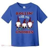 Rollin With My Gnomies Roll For Initiative Christmas Gnomes Gift Toddler T-Shirt thumb 0