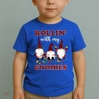 Rollin With My Gnomies Roll For Initiative Christmas Gnomes Gift Toddler T-Shirt thumb 2