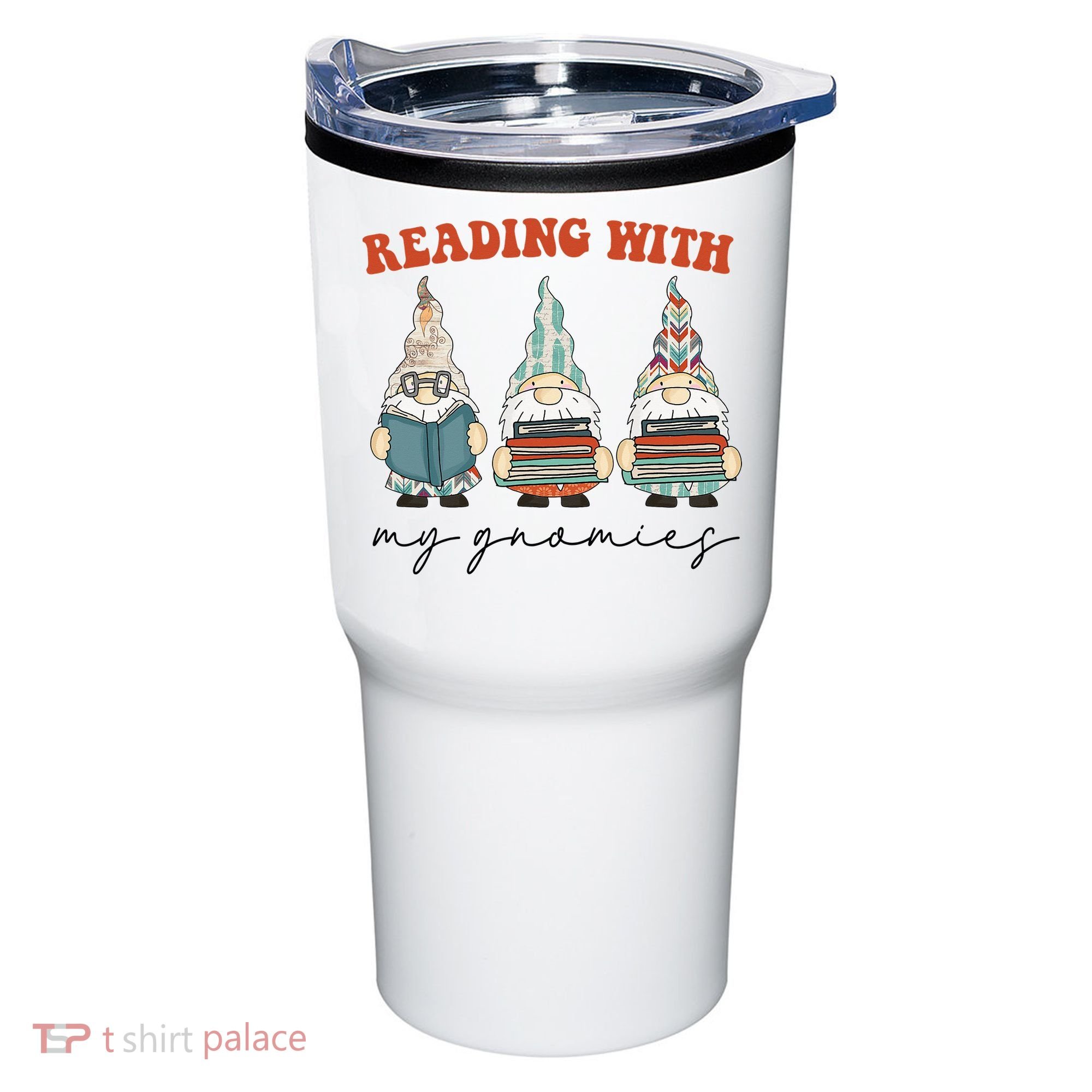 Reading With My Gnomies Funny Book Nerd Gnome Love Reading Tumbler