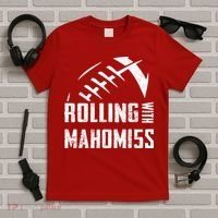 Rolling With Mahomes KC Football Sports Distressed Vintage T-Shirt thumb 5