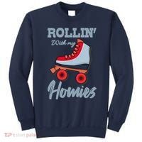 ROLLIN WITH MY HOMIES Roller Skating Roller Girl Skate Sweatshirt thumb 0