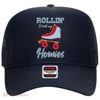 ROLLIN WITH MY HOMIES Roller Skating Roller Girl Skate Hat thumb 0
