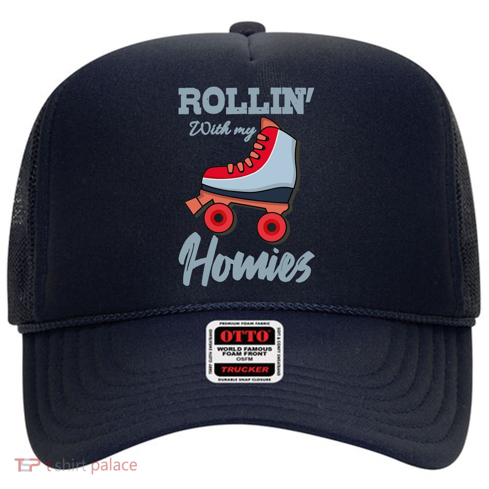 ROLLIN WITH MY HOMIES Roller Skating Roller Girl Skate Hat