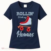 ROLLIN WITH MY HOMIES Roller Skating Roller Girl Skate Women's T-Shirt thumb 0