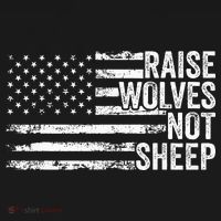 Raise Wolves Not S.H.E.E.P Patriotic Veteran Lions Hoodie thumb 7