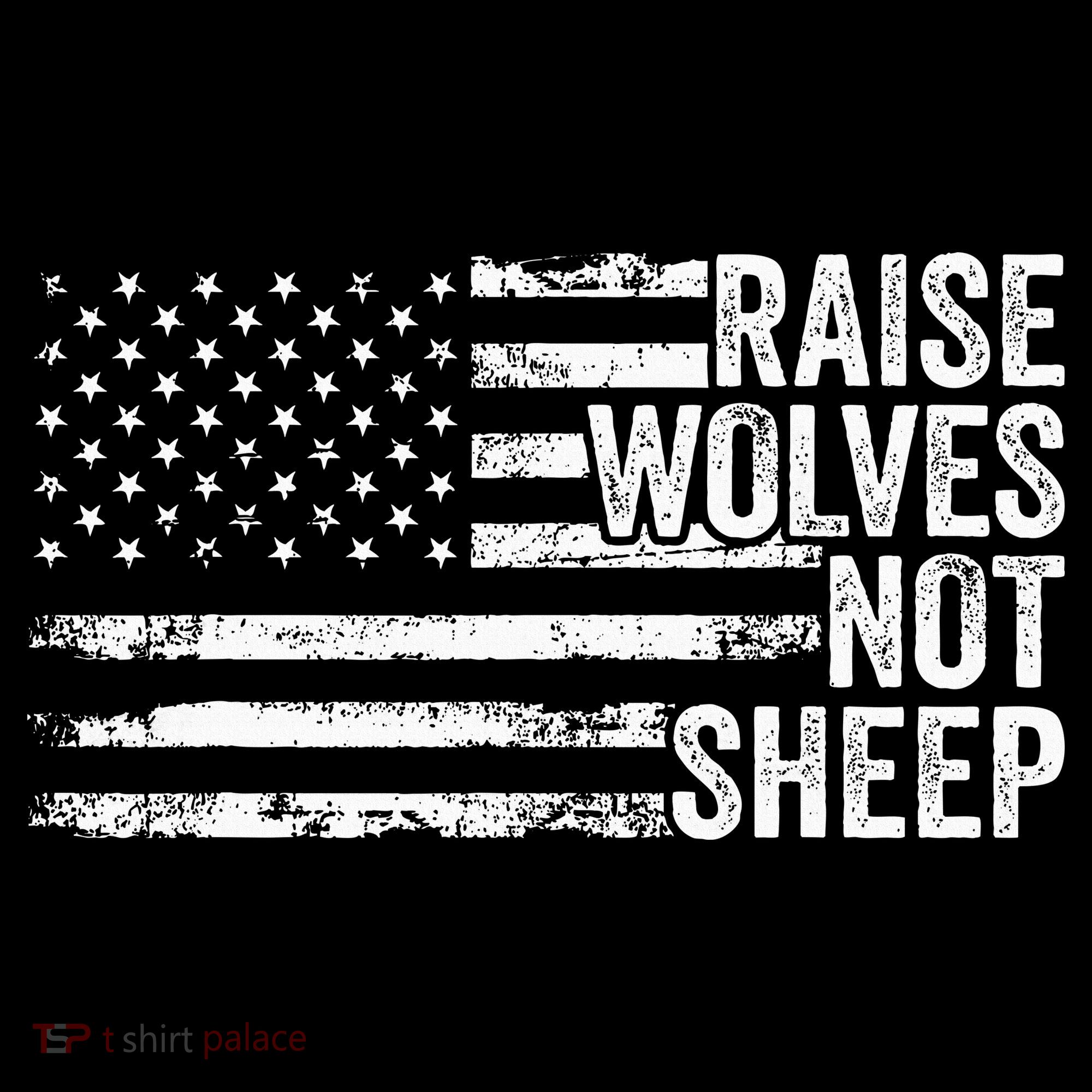 Raise Wolves Not S.H.E.E.P Patriotic Veteran Lions Women's Hoodie