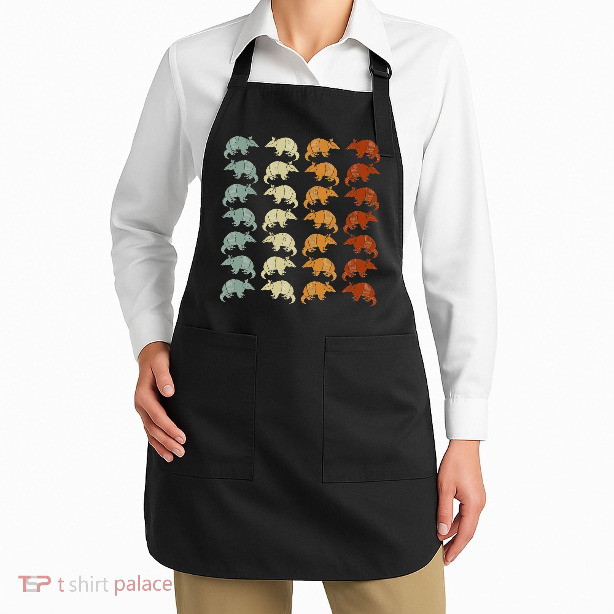 Retro Wild Nature Armadillo Lover Animal Armadillo Apron