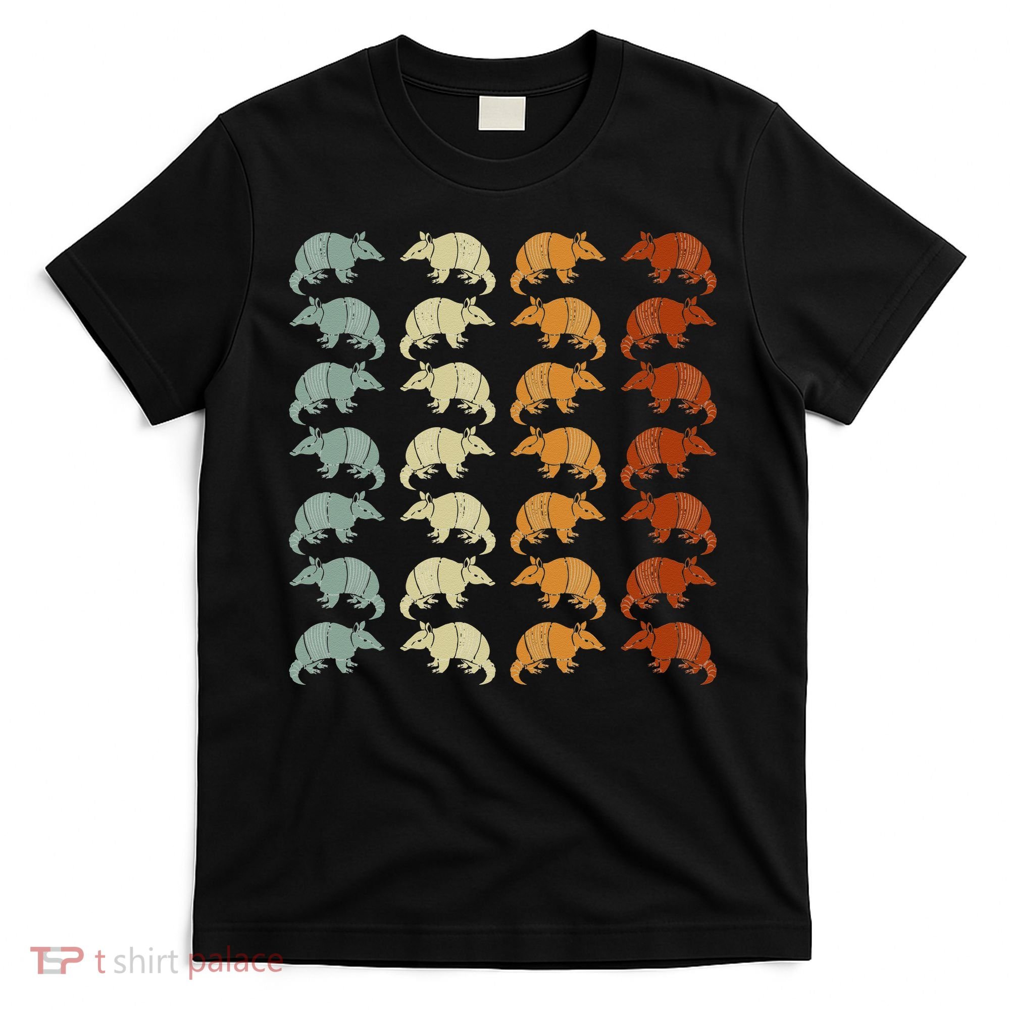Retro Wild Nature Armadillo Lover Animal Armadillo T-Shirt
