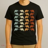 Retro Wild Nature Armadillo Lover Animal Armadillo T-Shirt thumb 3