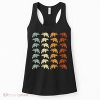 Retro Wild Nature Armadillo Lover Animal Armadillo Women's Tank Top thumb 0