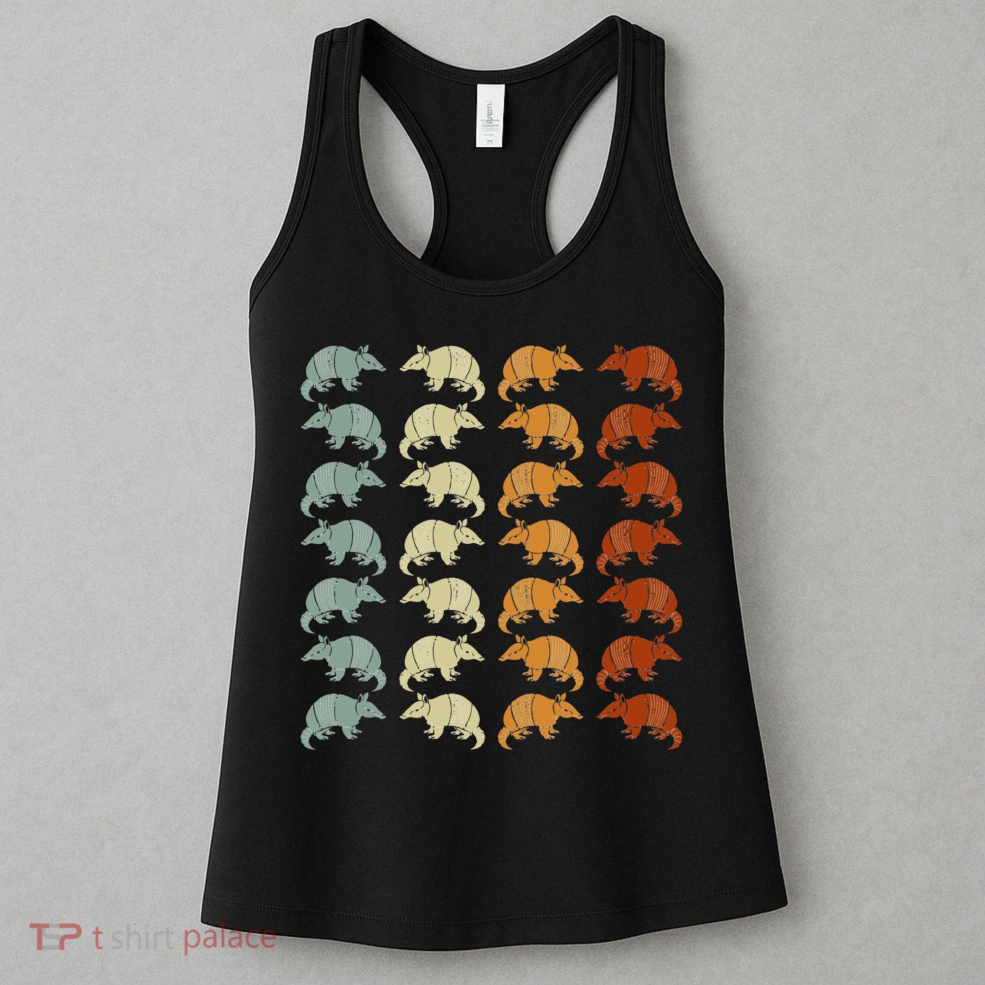 Retro Wild Nature Armadillo Lover Animal Armadillo Women's Tank Top