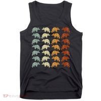 Retro Wild Nature Armadillo Lover Animal Armadillo Tank Top thumb 0