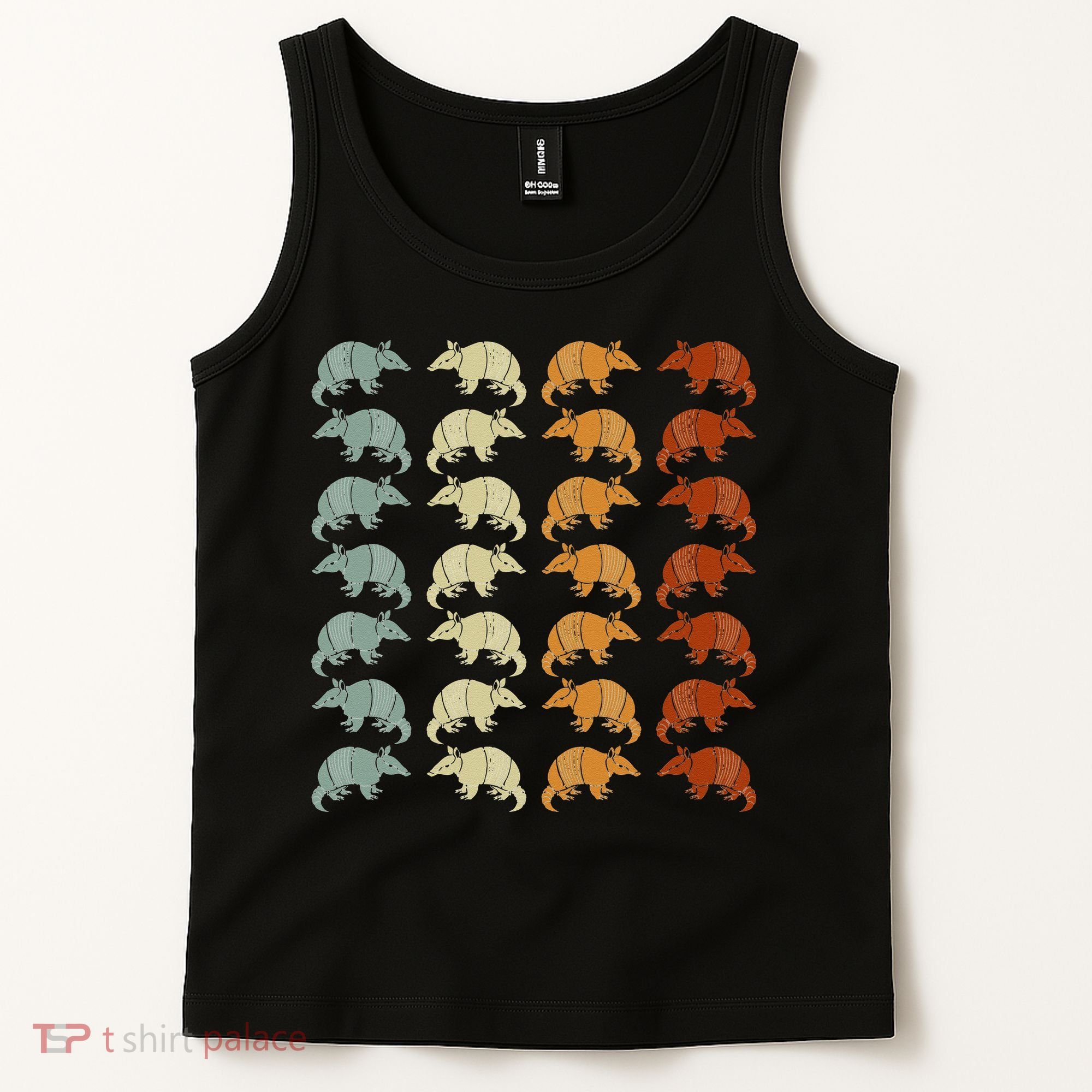 Retro Wild Nature Armadillo Lover Animal Armadillo Tank Top