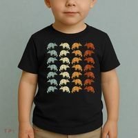 Retro Wild Nature Armadillo Lover Animal Armadillo Toddler T-Shirt thumb 2