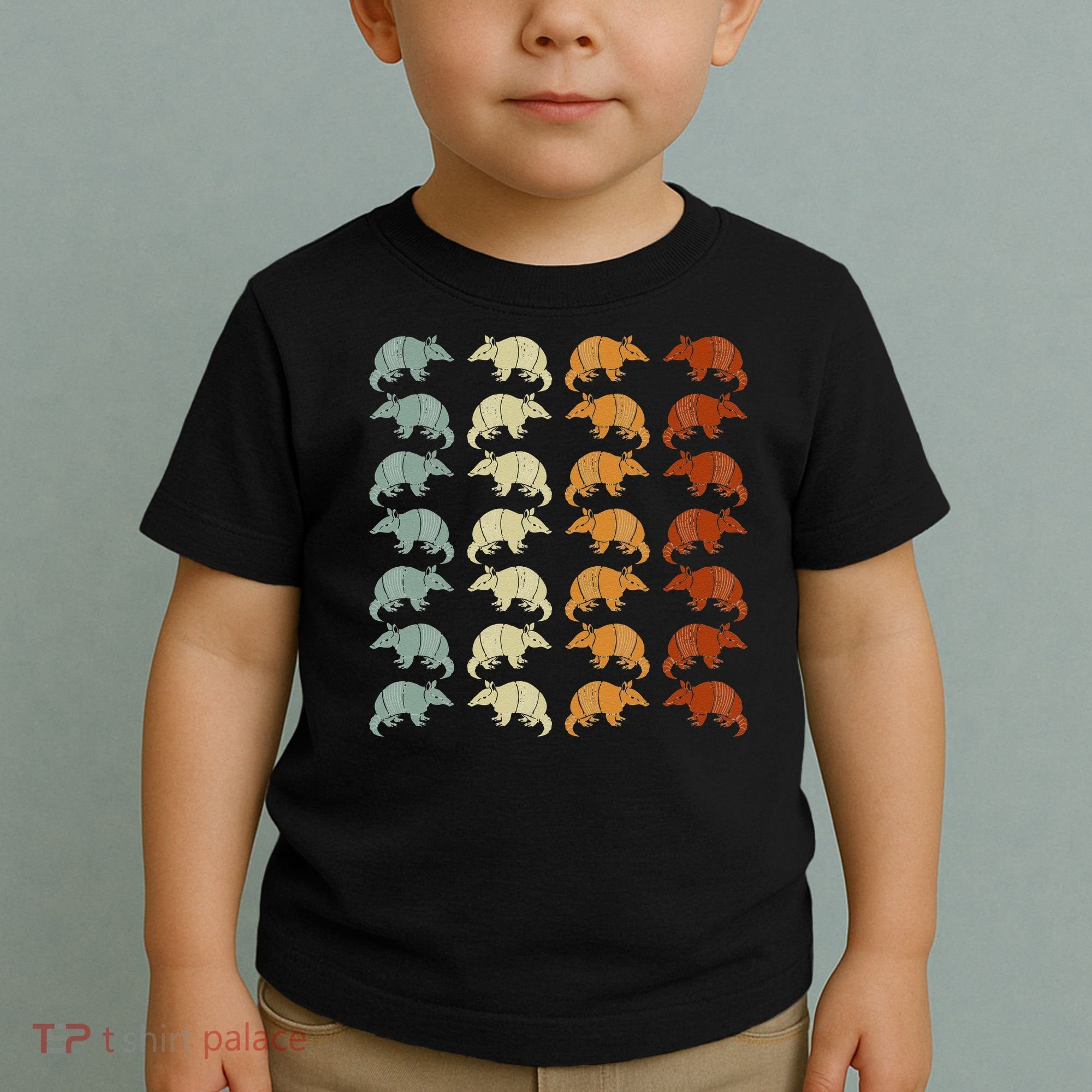 Retro Wild Nature Armadillo Lover Animal Armadillo Toddler T-Shirt