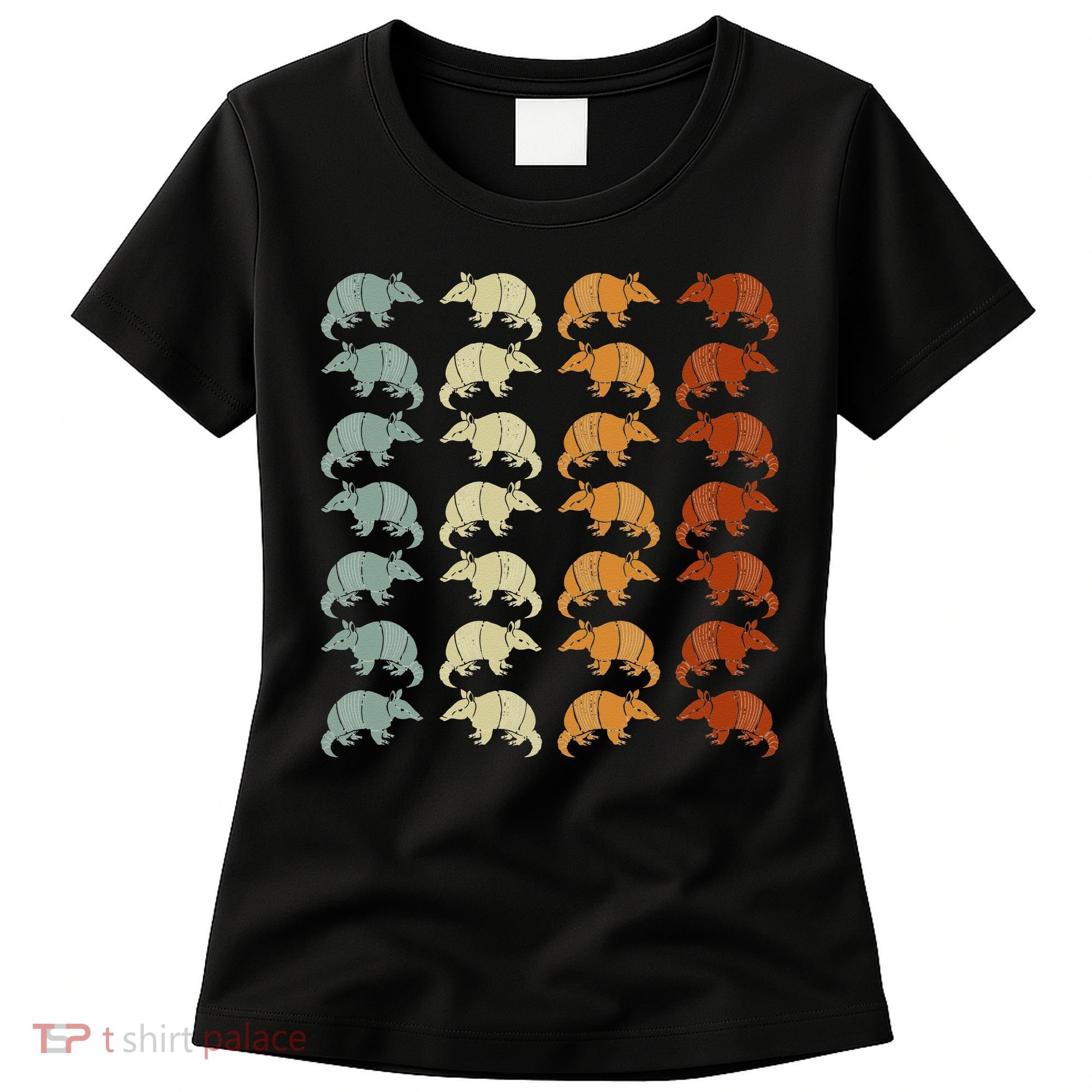 Retro Wild Nature Armadillo Lover Animal Armadillo Women's T-Shirt