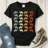 Retro Wild Nature Armadillo Lover Animal Armadillo Women's T-Shirt thumb 3
