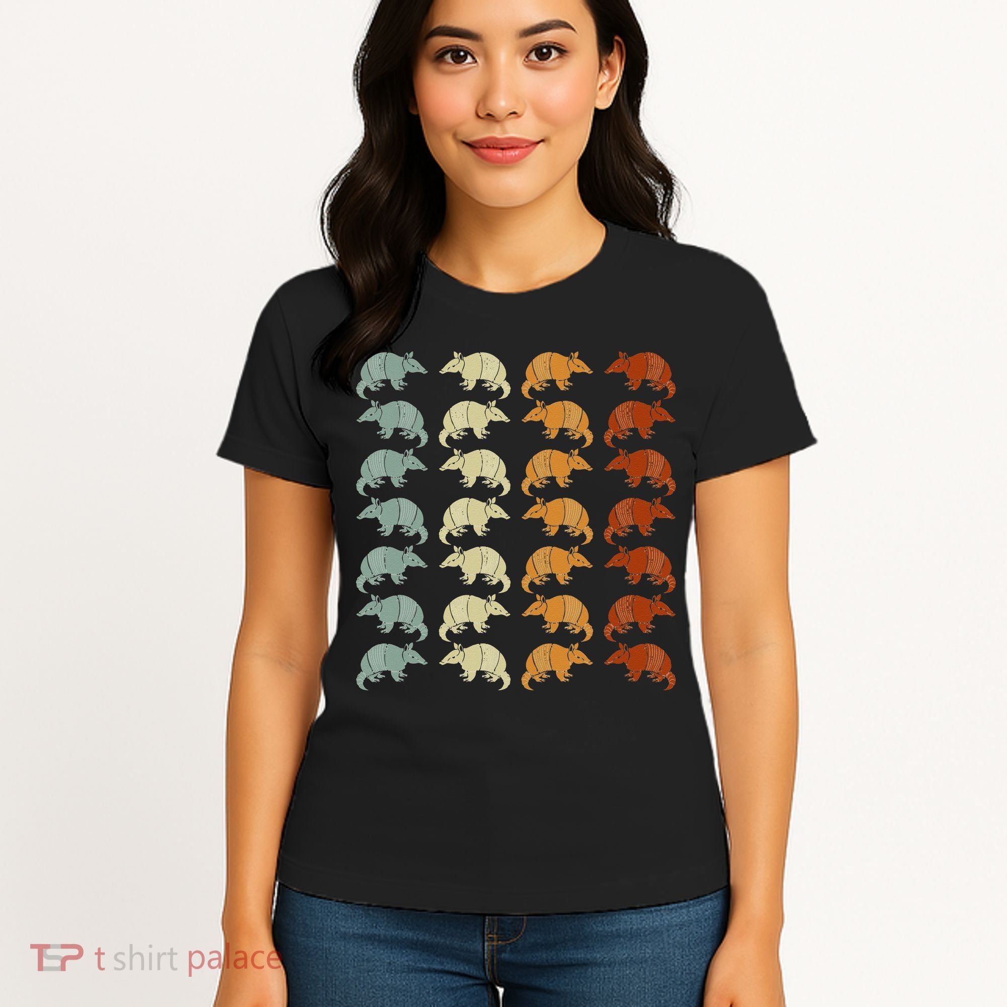 Retro Wild Nature Armadillo Lover Animal Armadillo Women's T-Shirt