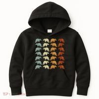 Retro Wild Nature Armadillo Lover Animal Armadillo Kids Hoodie thumb 0