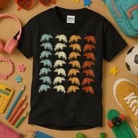 Retro Wild Nature Armadillo Lover Animal Armadillo Kids T-Shirt thumb 3