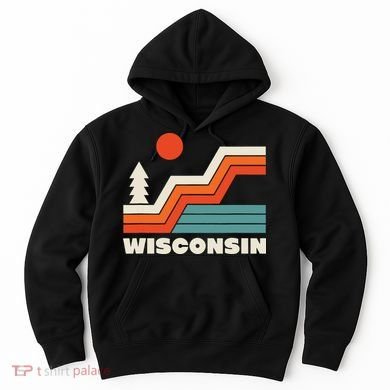 Retro Wisconsin Outdoors Nature Hoodie
