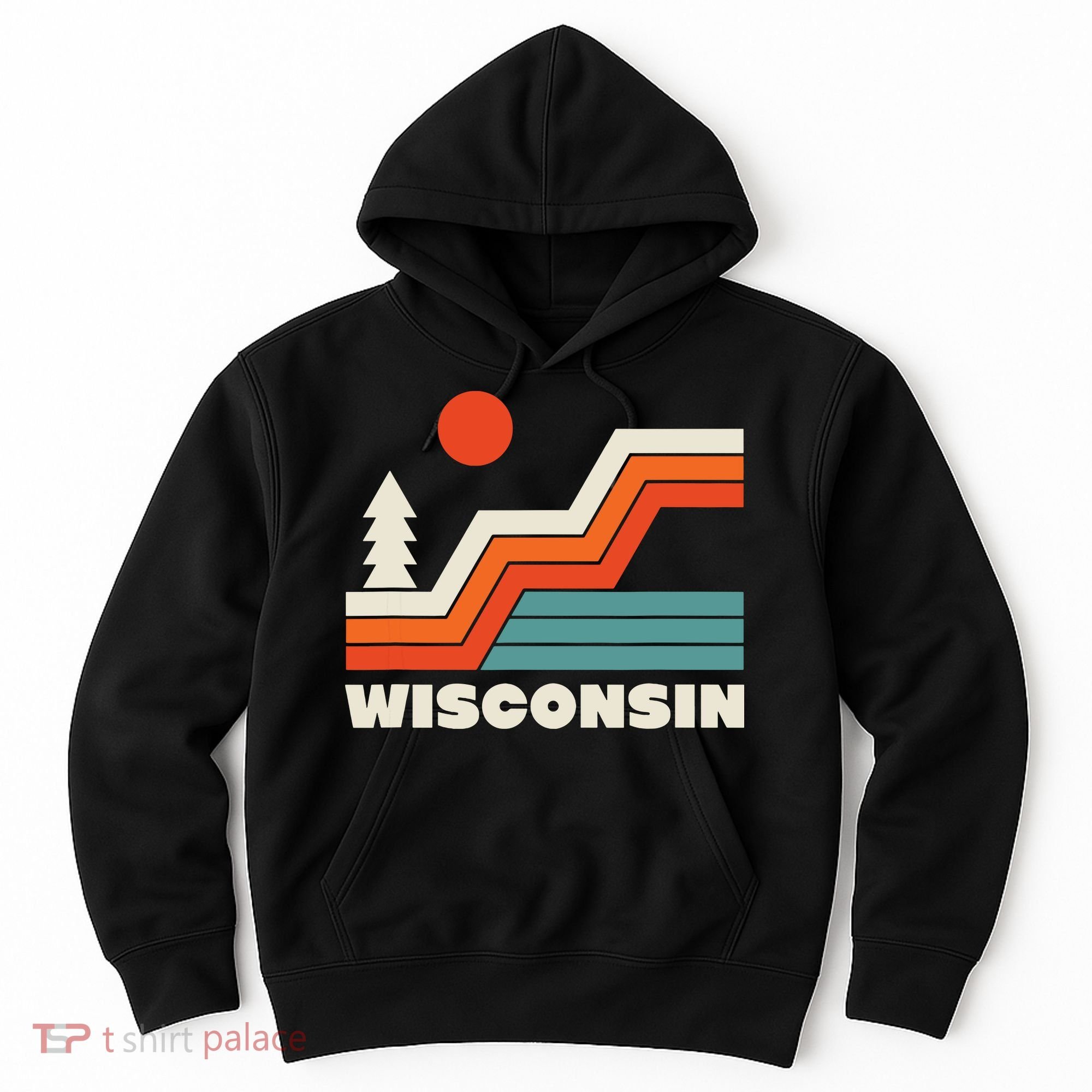 Retro Wisconsin Outdoors Nature Hoodie