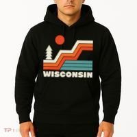 Retro Wisconsin Outdoors Nature Hoodie thumb 2