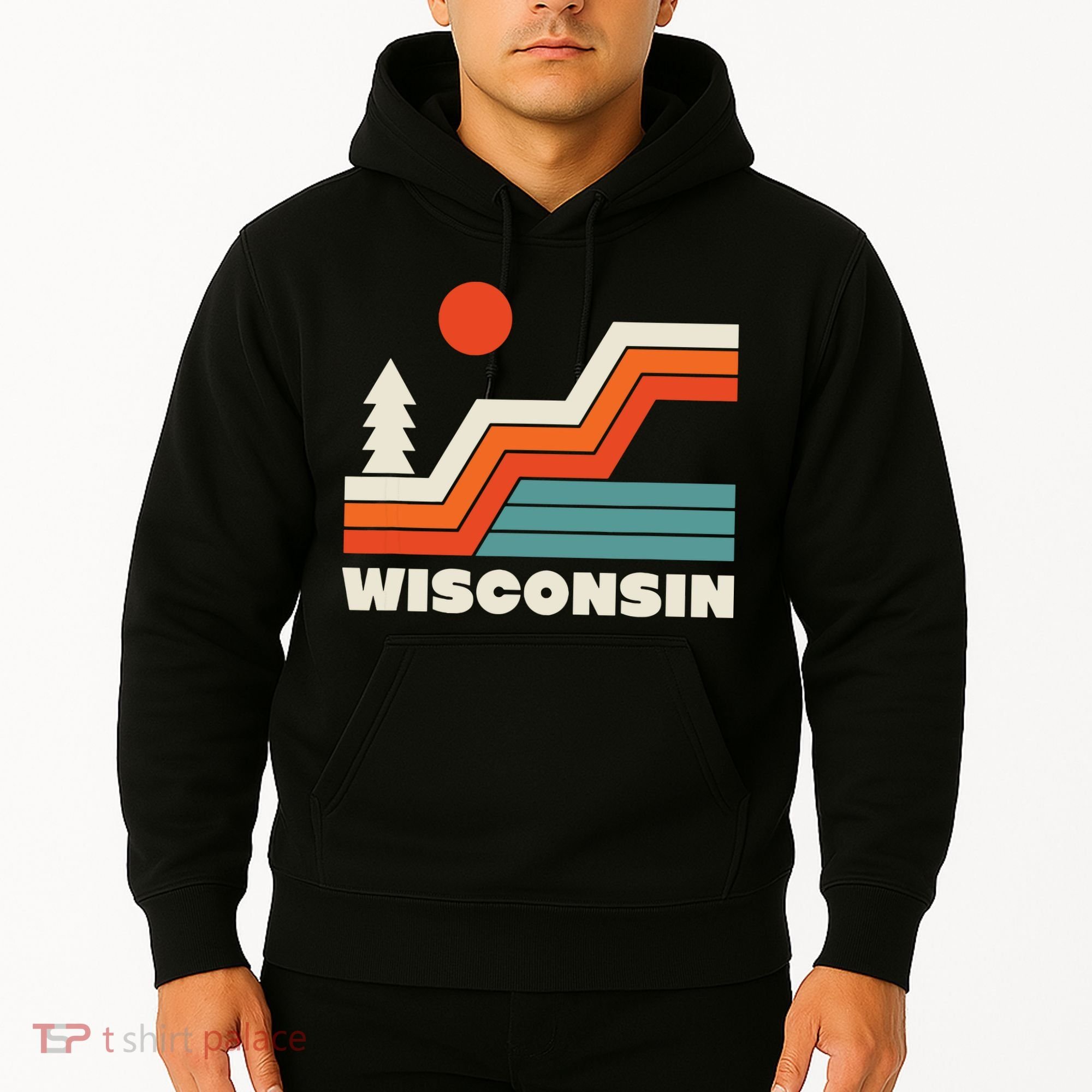 Retro Wisconsin Outdoors Nature Hoodie