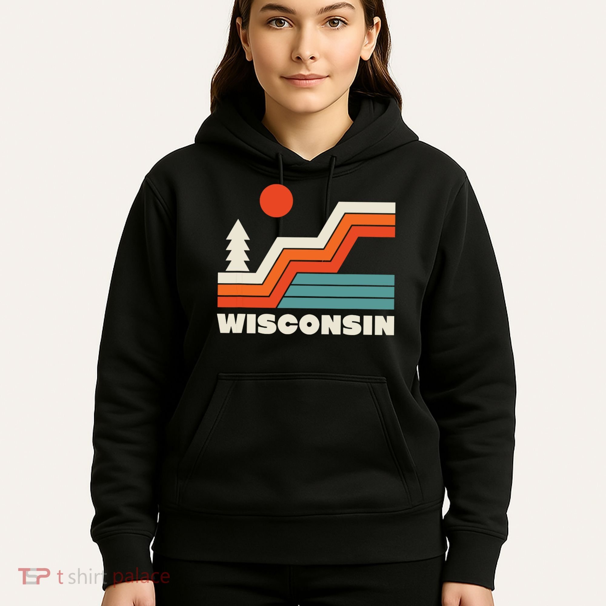 Retro Wisconsin Outdoors Nature Hoodie